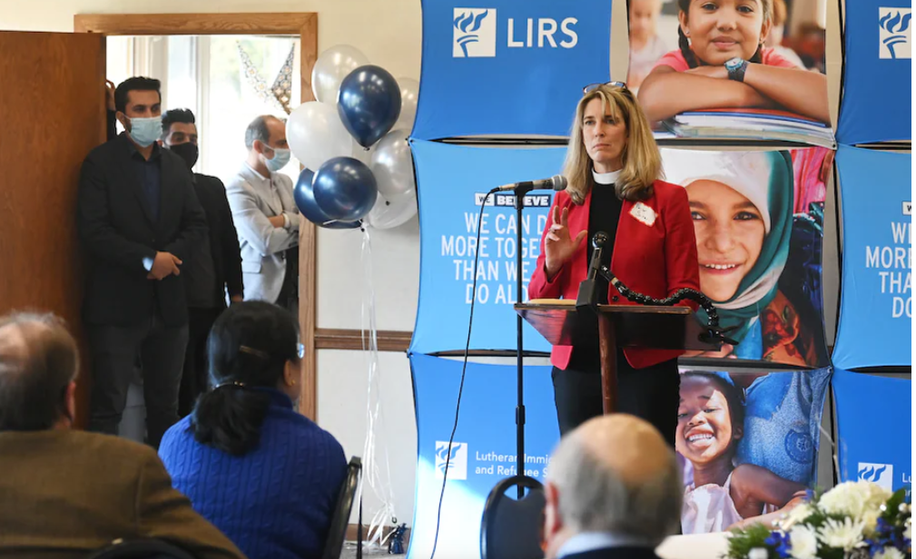 Pastor Sarah Scherschligt’s Remarks at the ribbon cutting for the new LIRS office at Peace